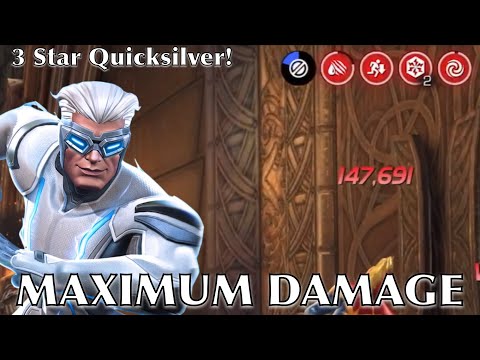 THE REAL MAXIMUM DAMAGE OF 3 STAR QUICKSILVER: 147K Burst! +A Bug??
