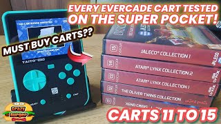 Every Evercade Cart Tested On The Super Pocket - Carts 11 to 15! Some MUST Buy Carts Here!