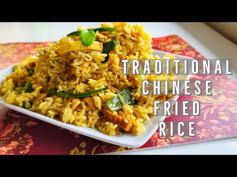 How to make Traditional Chinese Fried Rice | Asian Vegan Fried Rice Street Style | Krsnatarian.com