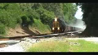 preview picture of video 'NS (KCS) 67G Gravel Train Through Gold Ridge, Al'