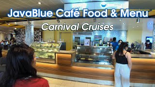 Carnival Cruise Java Blue Café Food, Menu & Prices