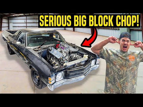 540ci. Big Block FIRST FIRE UP!  1971 EL Camino #concoursedignorance Resurrection EP2