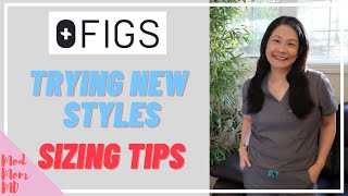 FIGS Scrubs Unboxing | New Styles & Sizing Tips | Not Sponsored | Haul & Try On | modmom md