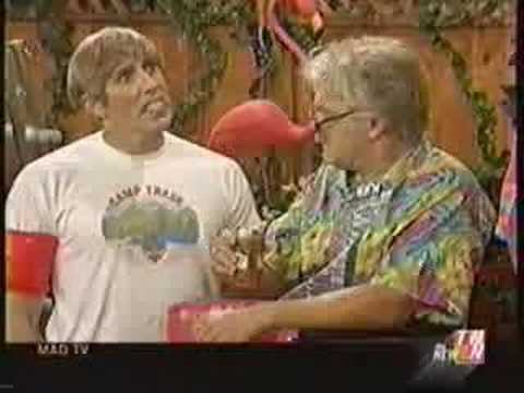 Stuart goes swimming