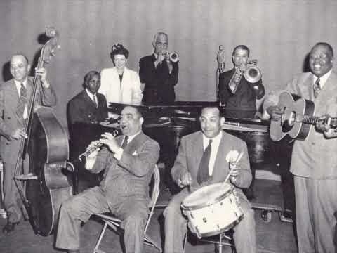 "Blues for Jimmie" Kid Ory radio broadcast with full Orson Wells introduction