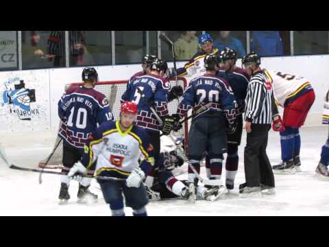Hluboká n Vlt. Knights - Humpolec 2:5, 2014-15 (gól Lukáše Moudrého)