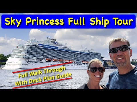 Sky Princess Full Ship Tour - Complete Tour With Deck Plan Guide of One of the Royal Class of Ships