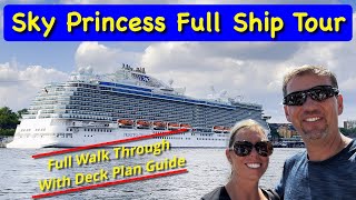 Sky Princess Full Ship Tour - Complete Tour With Deck Plan Guide of One of the Royal Class of Ships