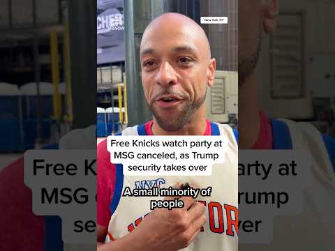 Free Knicks party at Madison Square Garden canceled as Trump security takes over