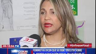 Feminista dice que se debe discutir sobre el aborto y educación sexual en las escuelas