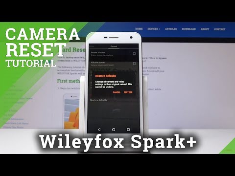 How to Reset Camera in Wileyfox Spark+ - Restore Camera Defaults