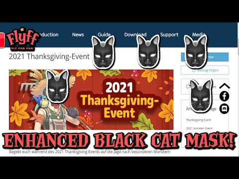 Let's Play Flyff [Knight, Level 83-M] 1278 - 2021 Thanksgiving Event, Enhanced Black Cat Mask!