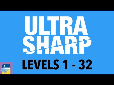 Ultra Sharp: Levels 1 - 32 Walkthrough Guide & Solutions & iOS / Android Gameplay (by 1Button SARL) - YouTube