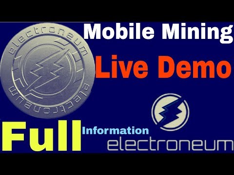 Electroneum Coin Live Mobile Mining Live Demo Full Information Hindi Urdu By Gupta Tube Video