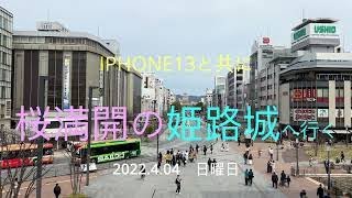 iPhone13 Proと共に　桜満開の姫路城へ行く