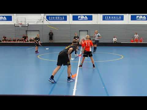 Harjoituspeli Eerikkilä 12 8 2018 C2 Blackbirds Lasb 1 erä keskeltä liikkuva