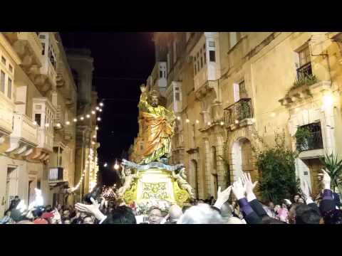 Innu lill San Pawl Nawfragu - Festa 2015 - Triq Merkanti Valletta