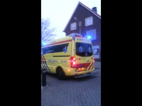 Ambulance 13 191 Zaandam naar Berkenstraat Krommenie 18-03-2016