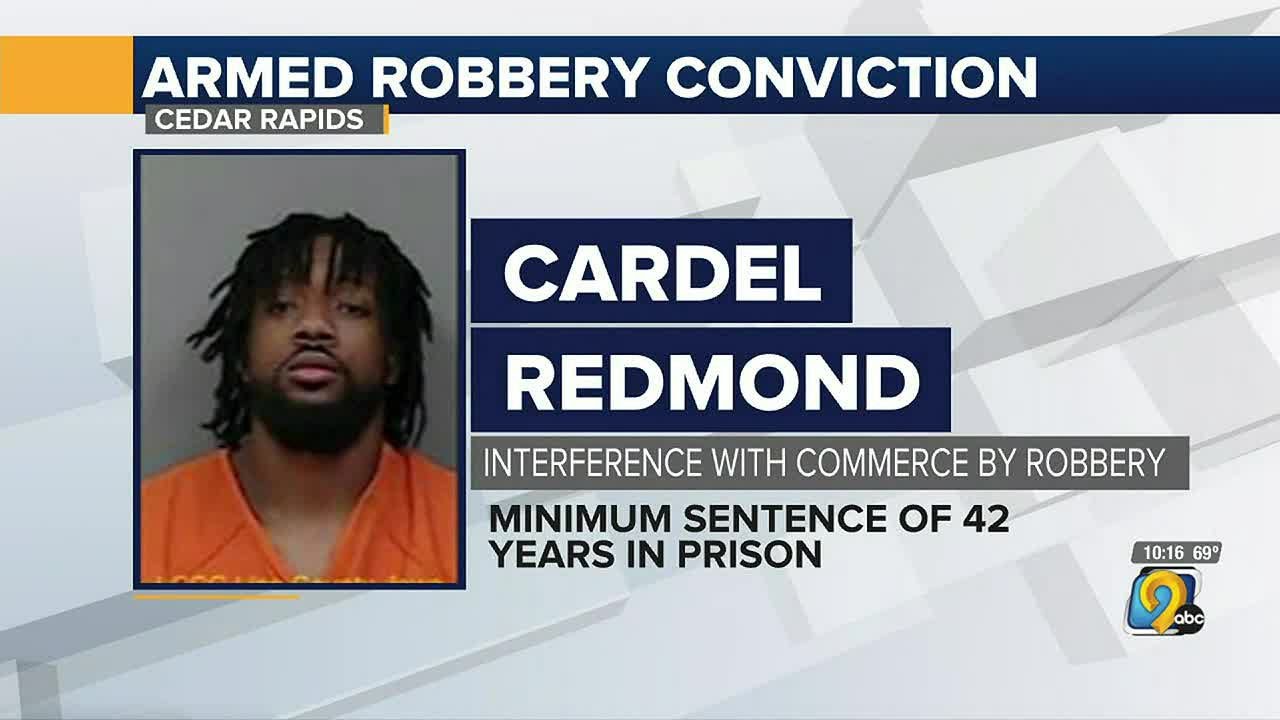 Cedar Rapids man convicted for 2020 armed robbery spree