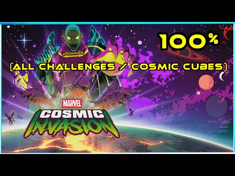 Marvel Cosmic Invasion FULL 100% Walkthrough All Challenges All Cosmic Cubes