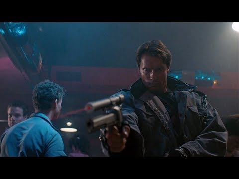 Kyle Reese vs T-800 (Tech-noir) | The Terminator [Open Matte, Remastered]