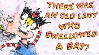 🦇 THERE WAS AN OLD LADY WHO SWALLOWED A BAT A Very Funny Halloween Story! Kids Book Read Aloud gameplay video by etrainor, 4:03 duration