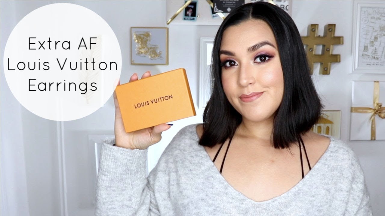 Extra AF Louis Vuitton Louise Hoop Earrings