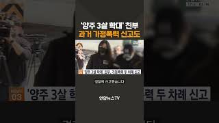 '양주 3살 학대' 친부, 과거 가정폭력 신고도 / 연합뉴스TV(YonhapnewsTV)