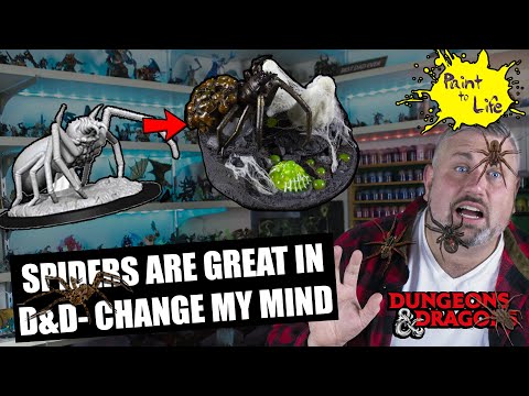 Don't watch if afraid of spiders! Nolzur's Giant Spider D&D-Lore & Story video. Paint to life Ep.25!