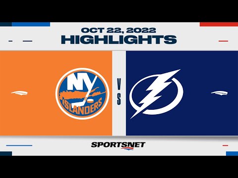 NHL Highlights | Islanders vs. Lightning - October 22, 2022
