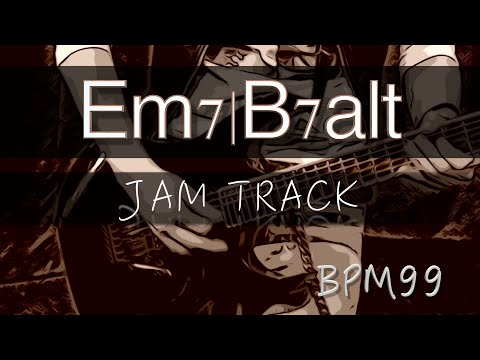 5 -1 Jam Backing Track (Em7 B7alt) - B Altered Scale Practice