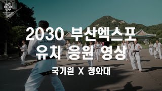 Video of support for hosting the 2030 Busan Expo (Kukkiwon X Cheong Wa Dae) Image thumb