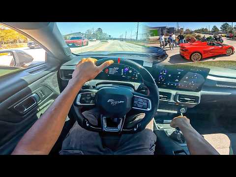 Auf dem Weg zu Cars & Coffee aus meiner Sicht mit meinem S650 Mustang GT