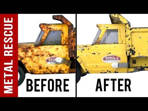 How To Remove Rust From Antique Toys Without Harming the Paint: Time Lapse