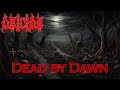 Dead by Dawn by Deicide - lyrics as images generated by an AI