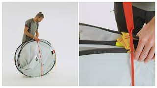 Easy Tent Pack Up: Quechua 2 Second Fresh & Black Waterproof Pop Up | 2 Person