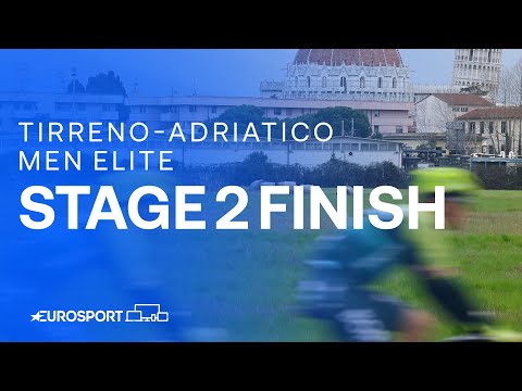 Sprint DOMINANCE on display | Stage 2 Finish Tirreno–Adriatico 2024 | Eurosport Cycling