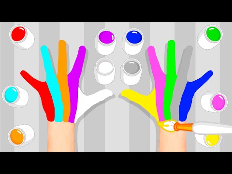 Família Dos Dedos de Cores #06 - Pintando as Dois Mãos | Um Herói do Coração