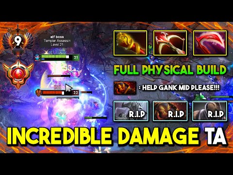 INCREDIBLE DAMAGE CARRY By Bzm Templar Assassin Full Physical Build Meld Down Everything DotA 2