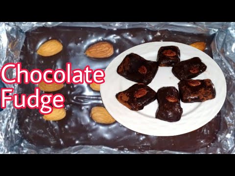 Chocolate Fudge /Three Ingredients Fudge/Without Oven Fudge Recipe!
