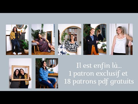 Je crée ma garde robe : 18 patrons pdf gratuits & 1 patron exclusif