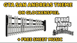 Download lagu GTA San Andreas Theme On Glockenspiel - Xylophone   Free Sheet Music (Score, Transcription PDF) mp3