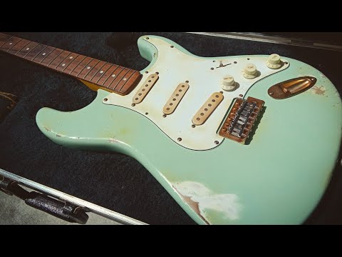 Strat surf green relic custom By Arr custom shop.