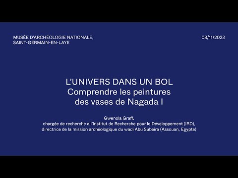 Conferência - O universo em um bol Compre as pinturas dos vasos de Nagada I