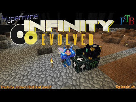Minecraft Mods - FTB Infinity Evolved - Episode 14 - Ender Quarry!! (Hypermine Server)