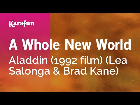 A Whole New World - Aladdin (1992 film) (Lea Salonga & Brad Kane) | Karaoke Version | KaraFun