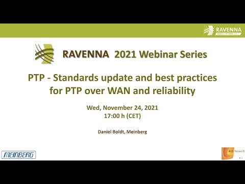 PTP - Standards update and best practices for PTP over WAN and reliability