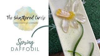 Spring Daffodil (Beginner Glass & Resin Art Tutorial)