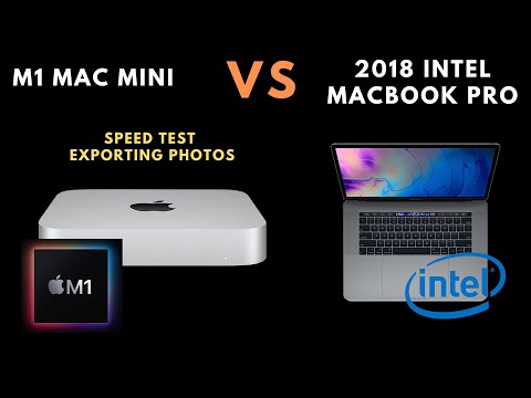 Photography Speed Test M1 Mac Mini vs 2018 Intel MacBook Pro Exporting 50 RAW Files