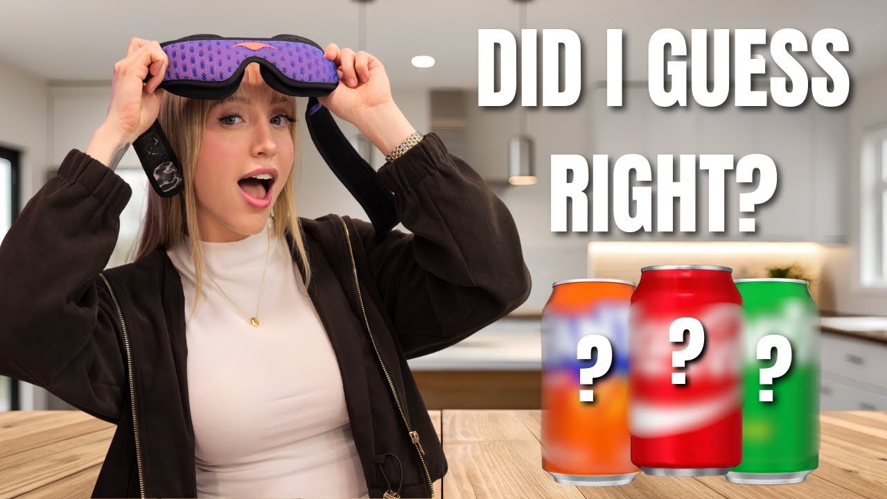 Blindfold Soda Challenge: Coke vs. Pepsi vs. Dr. Pepper! 🥤